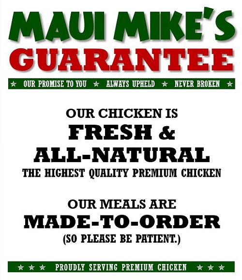 Maui Mike's Guarantee